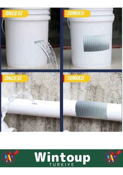 Süper Güçlü Su Geçirmez Yeşil Çok Amaçlı Tamir ve İzolasyon Bandı 48 mm x 10 m 2 Adet