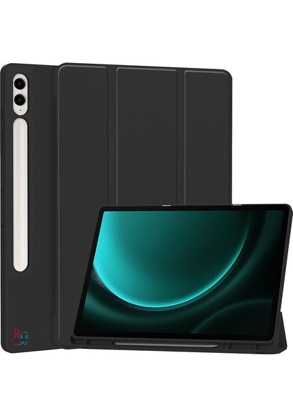 Samsung Galaxy Tab S9 Fe Plus X610 12.4'' Uyumlu Tablet Kılıfı Kalem Bölmeli Uyku Modlu Smart Kılıf