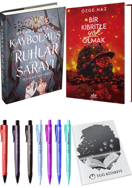 Bir Kibritle Yok Olmak 2 (Ciltli) Özge Naz ve Kaybolmuş Ruhlar Sarayı 2 (Ciltli) Dilara Keskin 2'li Set + Armağan