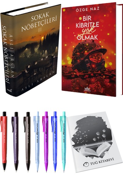 Bir Kibritle Yok Olmak 2 (Ciltli) Özge Naz ve Sokak Nöbetçileri 3 (Ciltli) Aslı Arslan 2'li Set + Armağan