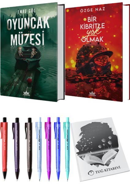 Bir Kibritle Yok Olmak 2 (Ciltli) Özge Naz ve Guardian Oyuncak Müzesi 1 (Ciltli) Emre Gül 2'li Set + Armağan