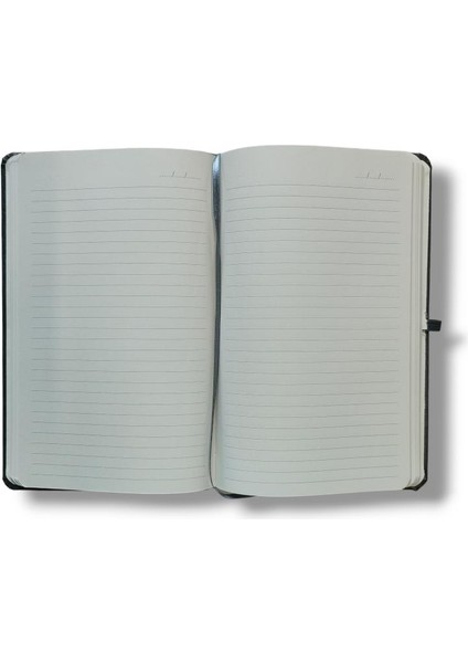 Tarihsiz 13X21 Gri Çizgili Defter Ivory Kağıt