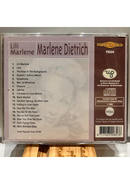 Dikkat CD Marlene Dietrich ‎– Lili Marlene CD CD