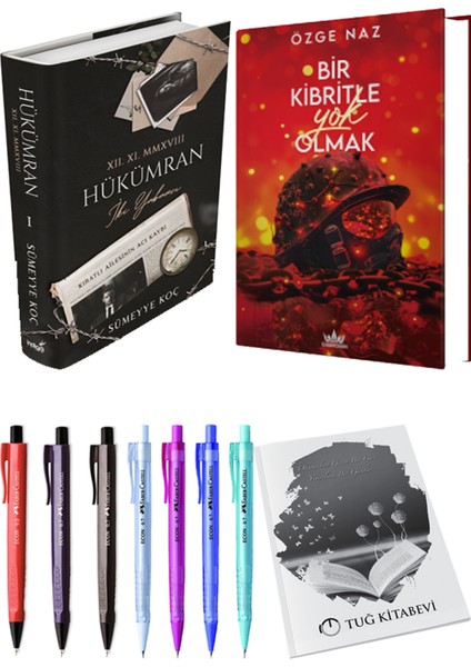 Bir Kibritle Yok Olmak 2 (Ciltli) Özge Naz ve Hükümran 1 Iki Yabancı (Ciltli) Sümeyye Koç 2'li Set + Armağan