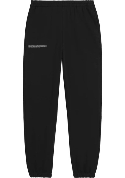 Beli Lastikli Paçası Lastikli Pamuklu Nefes Alan Nature Concept Regular Fit Jogger Siyah Eşofman Altı