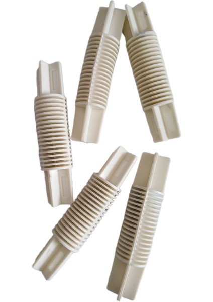 5 Parça 26MM/28MM Erker Pencere Perde Direği Köşe Bükme Bağlantısı Beyaz (Yurt Dışından)