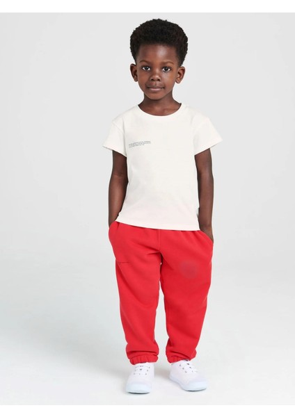 Beyaz Çocuk Unisex Nature Concept Baskılı Oversize T-Shirt