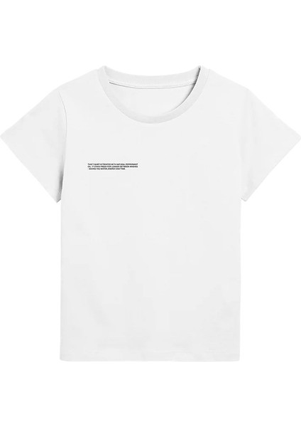 Beyaz Çocuk Unisex Nature Concept Baskılı Oversize T-Shirt fiyatları