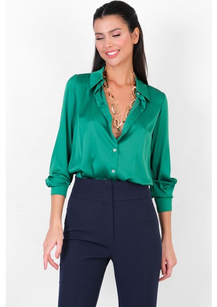 Calamai Erkek Yaka Gömlek YEŞİL modelleri