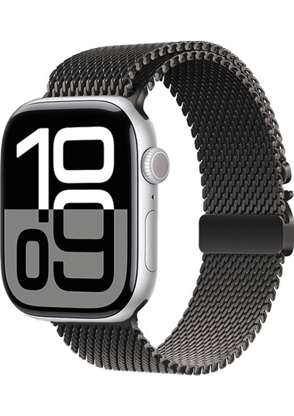 Apple Watch 10 46MM Redclick KRD-121 Metal Ince Tasarım Slim Hasır Kordon