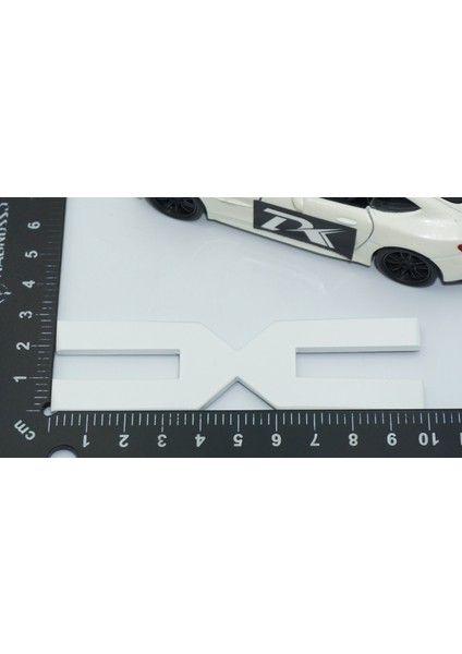 Yeni Nesil Bagaj 3m 3D 10CM Beyaz Yazı Logo Dacia Ile Uyumlu modelleri