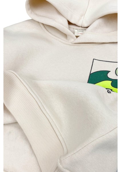 Waves Spot Kapüşonlu Erkek Bebek Sweatshirt