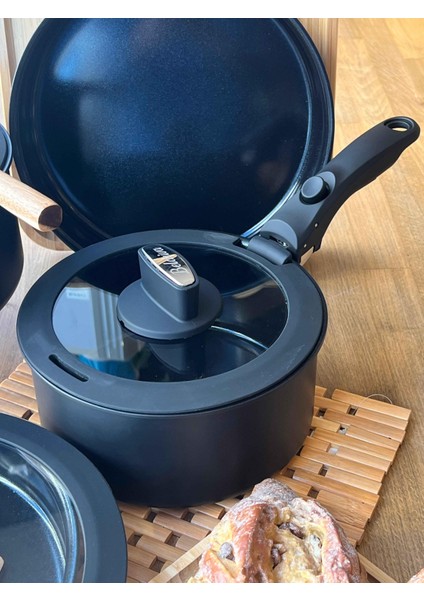 Baleriva Easy Cook Seramik Tencere Seti Siyah 8 Parça