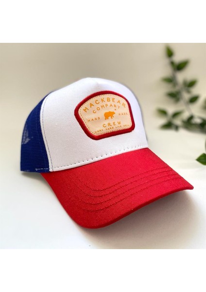 Mackbear Ayarlanabilir Şapka Beyaz Lacivert