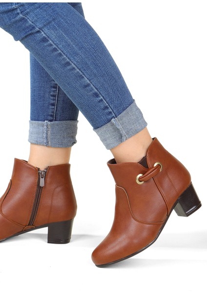 692 Suya Dayanıklı Fermuarlı Topuklu Kadın Bot fiyatları