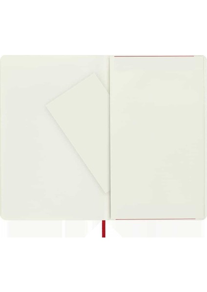 Yumuşak Kapak Çizgisiz Defter L Boy 13X21 cm 192 Sayfa Scarlet Kırmızı