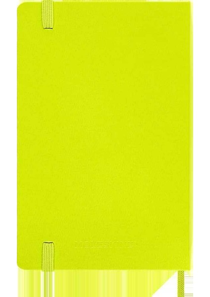 Sert Kapak Çizgili Defter Cep Boy 9X14 cm 192 Sayfa Limon Yeşili fiyatları