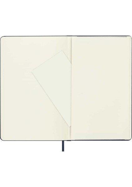 Sert Kapak Çizgisiz Defter L Boy 13X21 cm 240 Sayfa Safir Mavi