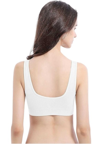 Kadın Kalın Askılı Pedli Büstiyer Sütyen 3 Adet modelleri