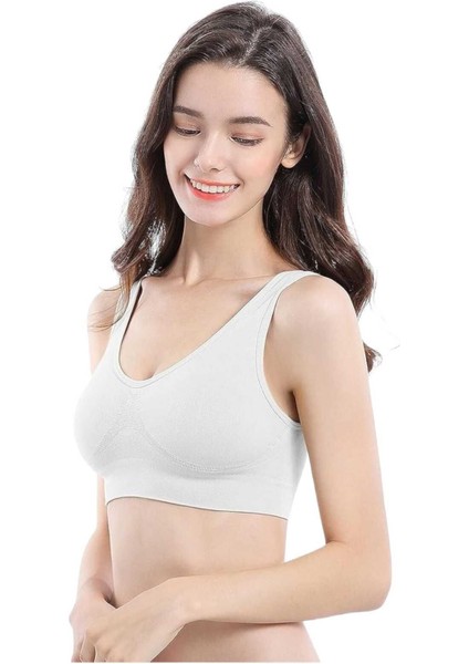 Kadın Kalın Askılı Pedli Büstiyer Sütyen 3 Adet fırsatları