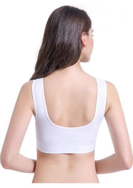 Kadın Kalın Askılı Pedli Büstiyer Sütyen 3 Adet modelleri