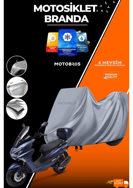 Motosiklet Branda Rks Newlight - Newlight Pro Uyumlu (En Kalın) Kumaş Ömürlük Kullanım (Tokalı) fiyatları