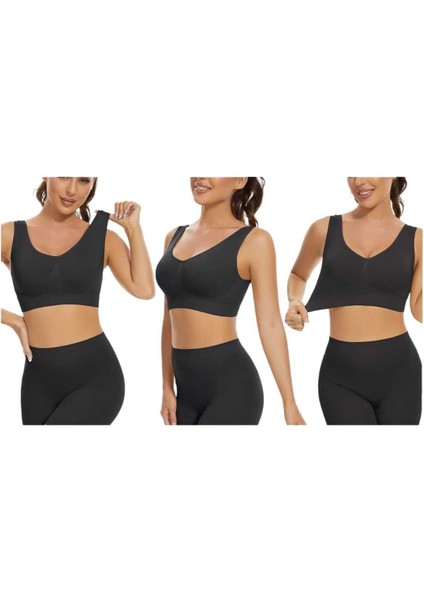 Kadın Kalın Askılı Pedli Büstiyer Sütyen 3 Adet fırsatları