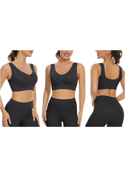 Kadın Kalın Askılı Pedli Büstiyer Sütyen 3 Adet indirimleri