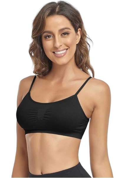 Kadın Ince Askılı Pedli Büstiyer Sütyen