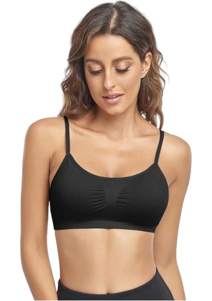 Kadın Ince Askılı Pedli Büstiyer Sütyen modelleri