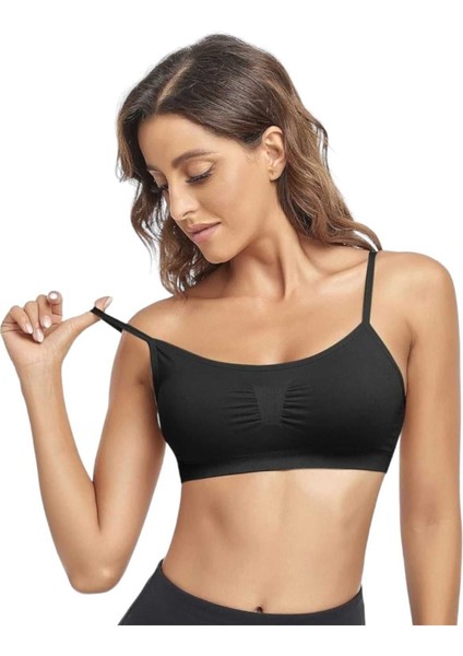 Kadın Ince Askılı Pedli Büstiyer Sütyen fırsatları