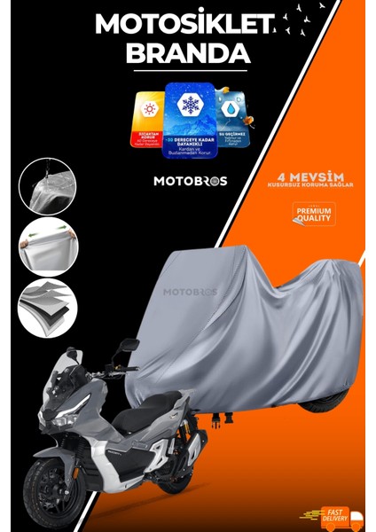 Rks Freccia Uyumlu Motosiklet Brandası (En Kalın) Kumaş Ömürlük Kullanım (Tokalı)