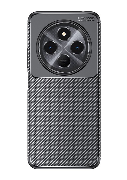 Xiaomi Redmi 14C 4g Kılıf Karbon Fiber Desenli Silikon Kılıf