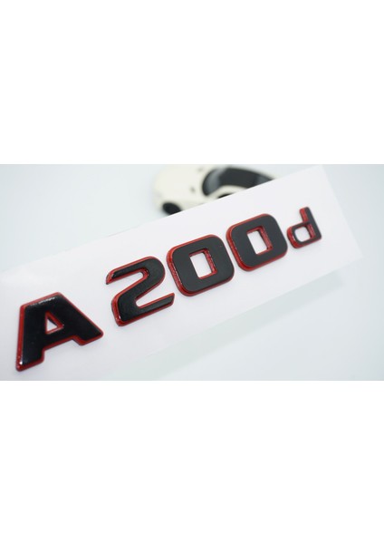 A 200D Bagaj Kırmızı Siyah Abs Yazı Logo Benz Ile Uyumlu