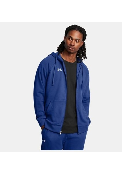 Rival Fleece Tam Fermuarlı Erkek Kapüşonlu Üst