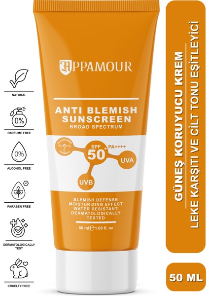 2'li Leke Karşıtı Tüm Ciltler İçin Yüksek Korumalı Spf 50 Güneş Kremi Glutatyon Etkili 50 ml