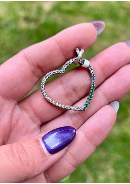 Multicolor Kalp Kolye Ucu