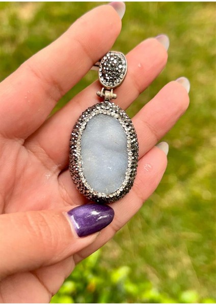 Otantik Naturel Taşlı Kolye Ucu modelleri