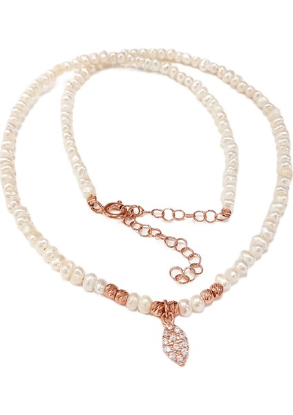 Incili Gümüş Kolye