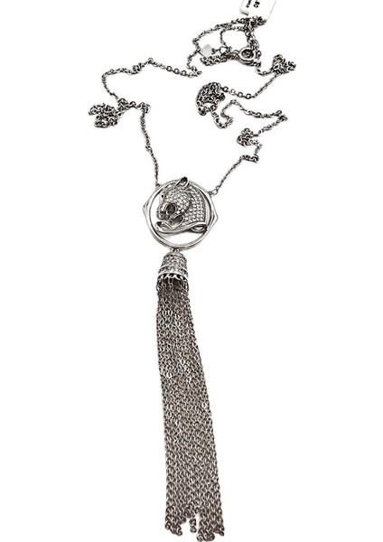 Püsküllü Panter Kolye