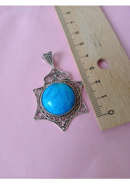 Telkari Firuze Kolye Ucu