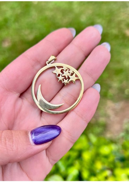 Ay ve Yıldız Kolye Ucu