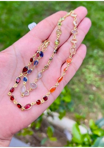 Doğal Has Taşlı Kolye modelleri