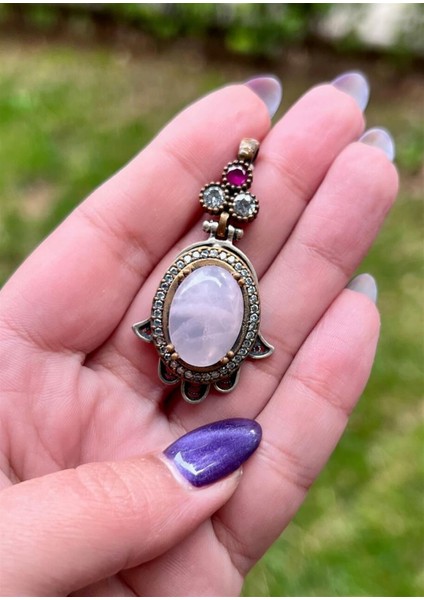 Otantik Ay Taşlı Kolye Ucu modelleri