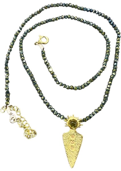 Milas Hematit Güneş Kolye