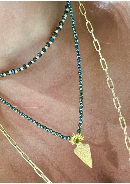 Milas Hematit Güneş Kolye modelleri