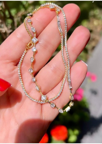 Suyolu Baget Taşlı Kolye