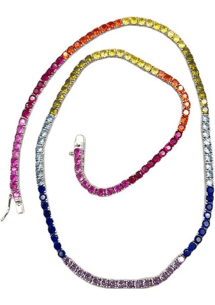 Multi Color 3 mm Suyolu Kolye