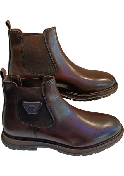 L4896 Erkek Deri Lastikli Termo Bot Kahve fırsatları