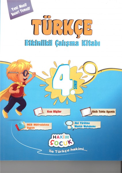 Hakim 4.sınıf Türkçe Etkinlikli Çalışma Kitabı